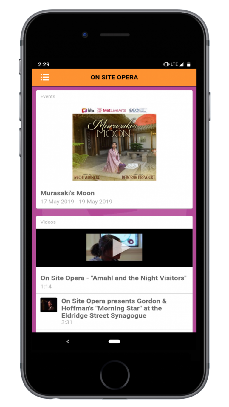 On Site Opera Mobile App On Site Opera