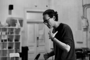 Artistic Director Eric Einhorn in a black and white photograph